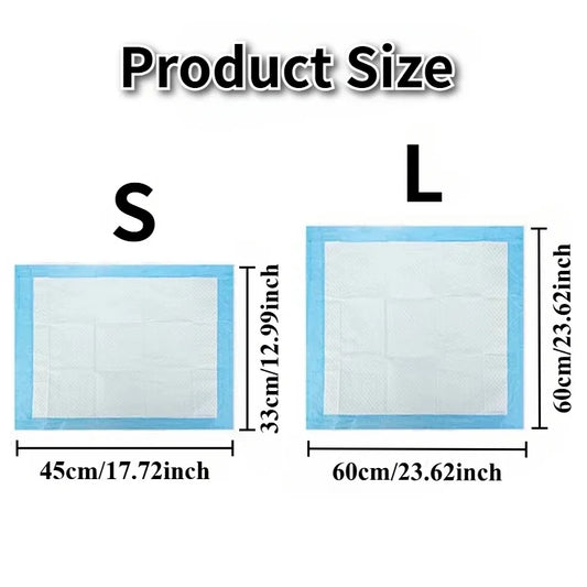 40/100PCS Blue Pet Diaper Cats Dogs Pet Diaper Dogs Training Disposable Care Pee Pads Surface Litter Clean Toilet Supplies